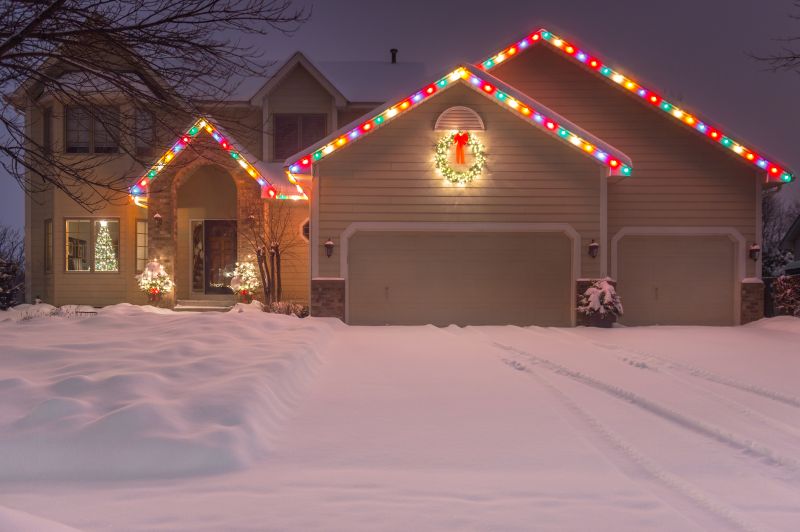 Holiday Lights Hanging in Overland Park, KS