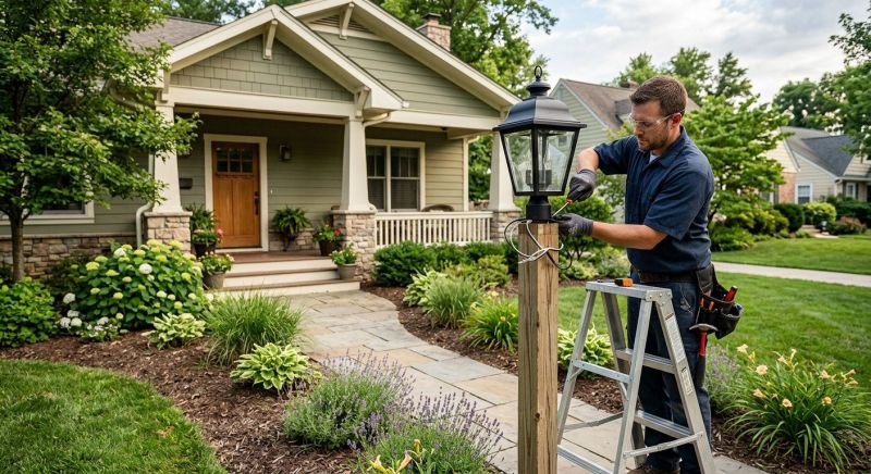 Outdoor Lamp Installation in Denver, CO
