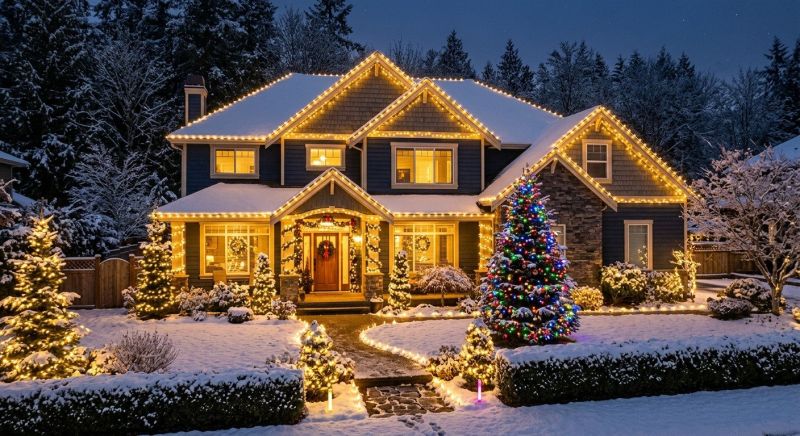 Seasonal Lights Installation in Alpharetta, GA